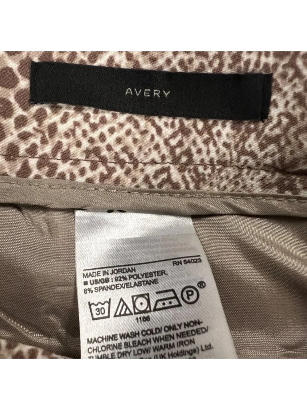 Banana Republic Snake Print Avery Dress Pants Brown/Multi Size 6
